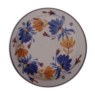 Hollow plate in Sarreguemines earthenware model Saverne diam 24 cm