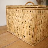 Vintage wicker trunk