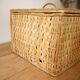 Vintage wicker trunk