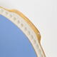 Blue ceramic dish and golden edges, Villeroy and Boch, vintage