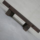 Brutalist belgium oak sleeper mid-century coffee table