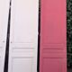 3 large old Haussmann-style wardrobe doors 19th century H260cm