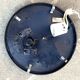 Vintage round ceiling light in white opaline and Bakelite