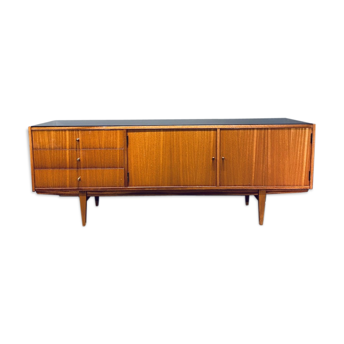 Enfilade avec tiroirs et étagères vintage 60