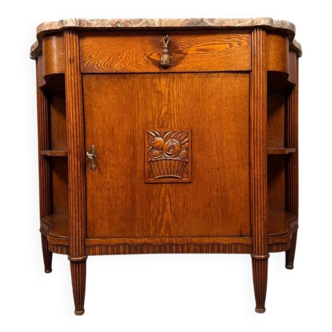Dans le gout de Dufresne: buffet desserte époque Art Nouveau en chêne