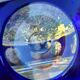 cobalt blue glass bowl with round lenses