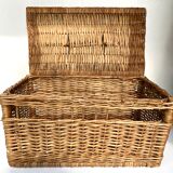 Vintage wicker trunk