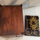 Old liquor cellar box with empty servant removable tray XlXeme H-27cm-L-32.5 cm-Pr-24cm-