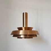 Rare Midcentury Pendant in style of Jo Hammerborg, Denmark, 1970s