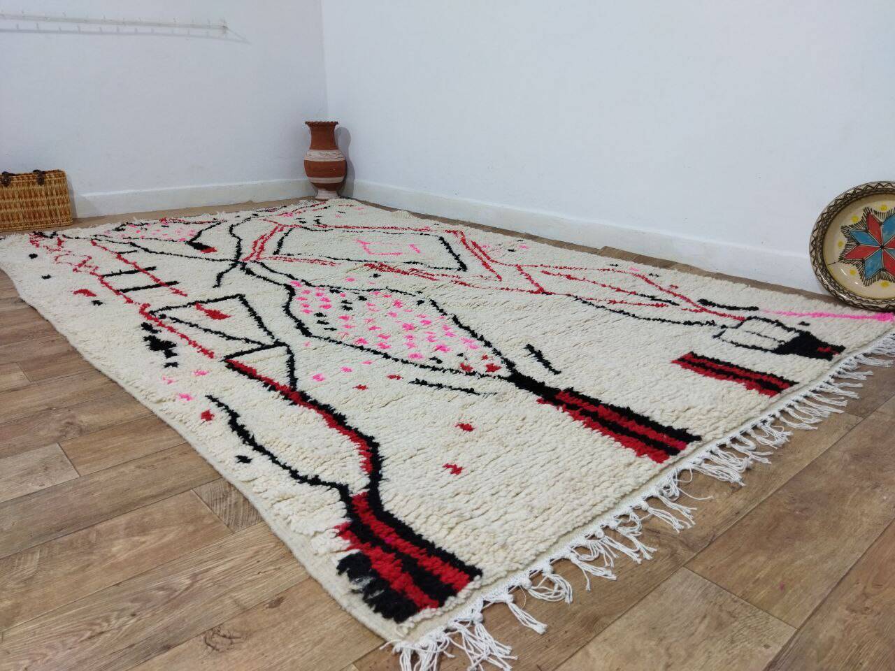 Handmade Moroccan Berber rug 310 X 194 CM
