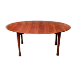 Oval cherry console table Model Babe by Vico Magistretti for De Padova Italia Year 1988