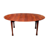 Oval cherry console table Model Babe by Vico Magistretti for De Padova Italia Year 1988