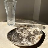 Very large empty pocket or dish in medium light petrified wood 1143