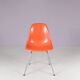 1960s dining chairs in orange fiberglass Charles & Ray Eames / Herman Miller, USA