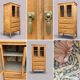 Buffet parisien vitré Art déco en bois brut