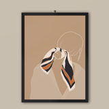 Illustration "The woman with the ribbon" by Noums Atelier