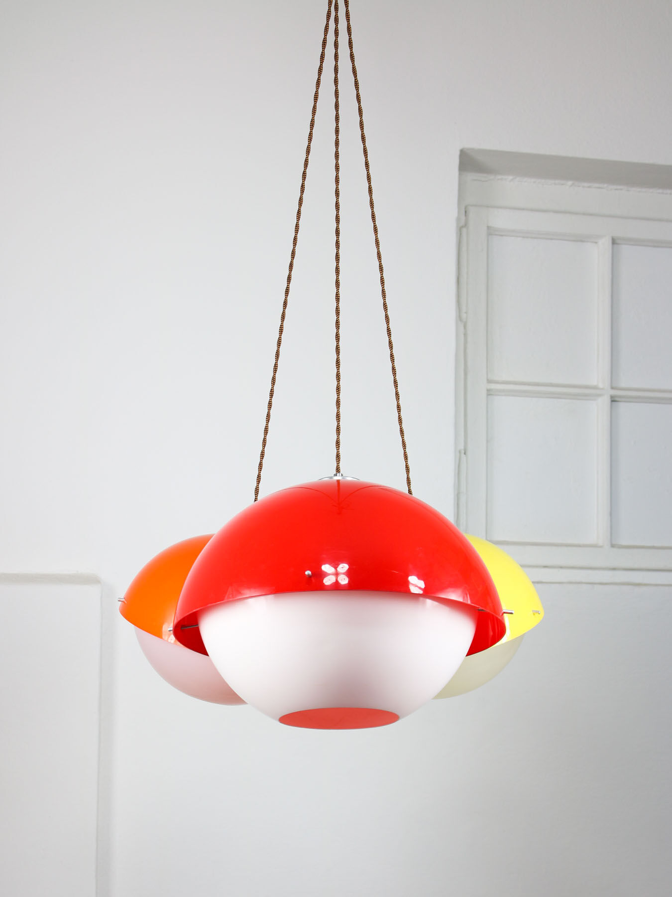 Set of 3 Space Age Pendant Lamps