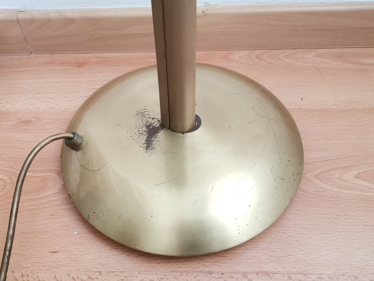 Articulate metal floor lamp 1970s