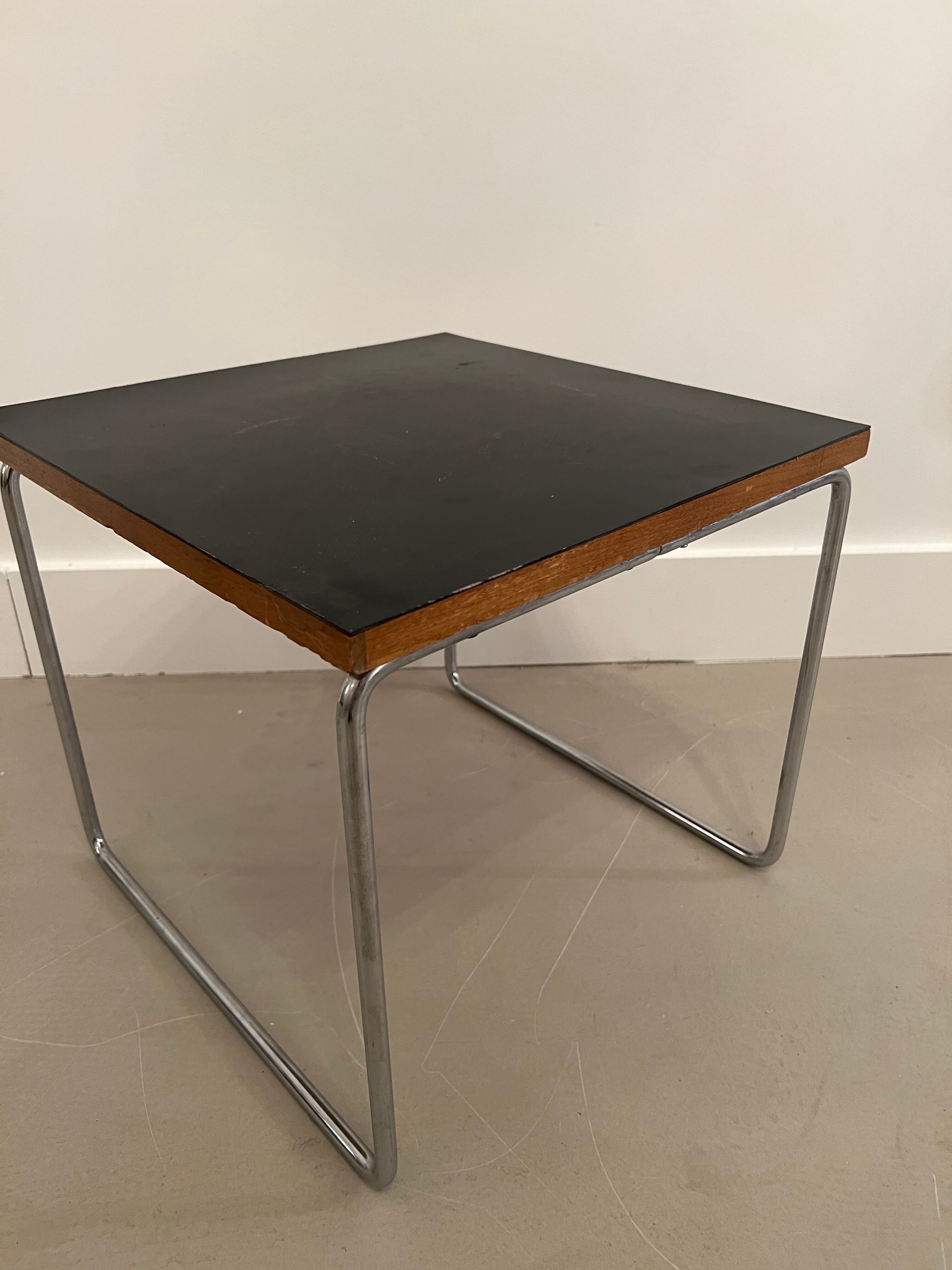 Coffee table by Pierre Guariche for Steiner, Volante model, end of sofa design 1950