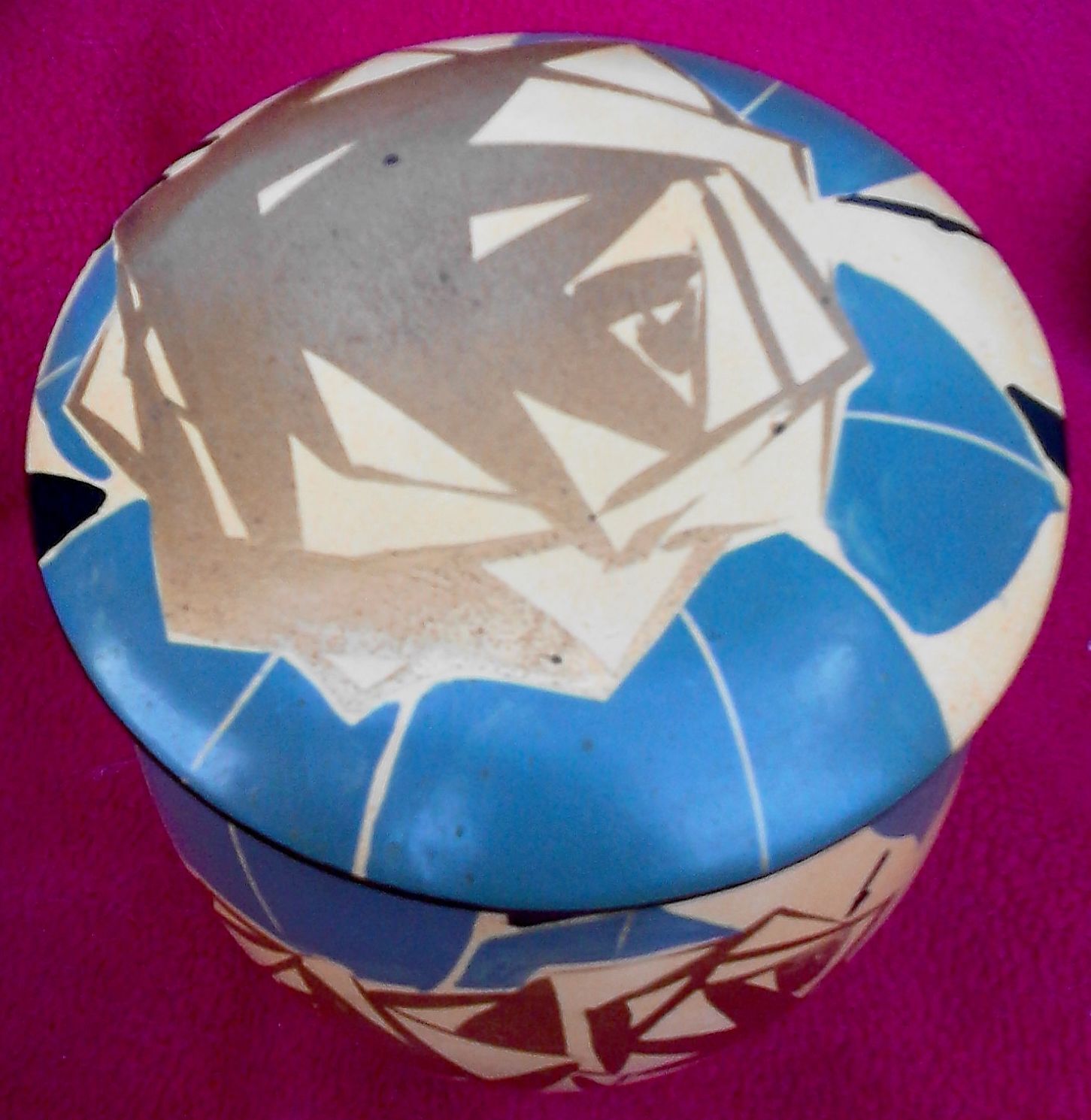 Louis Giraud signed ceramic vase