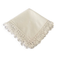 Large old handmade lace handkerchief