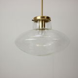 Midcentury glass pedant by kamenicky senov,1970s