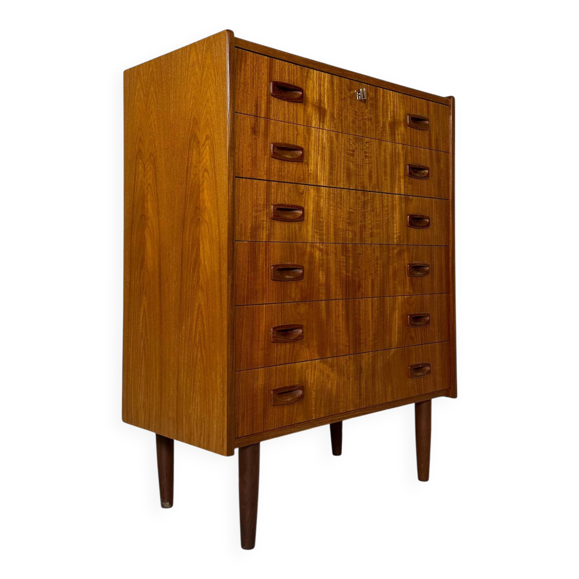 1960s Vintage Original Danish Teak Chest of Drawers
