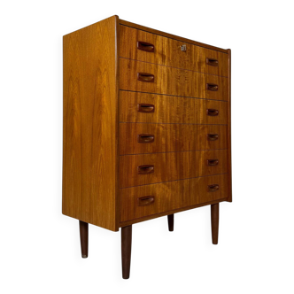 1960s Vintage Original Danish Teak Chest of Drawers