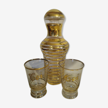 Vintage carafe - 2 glasses you and me