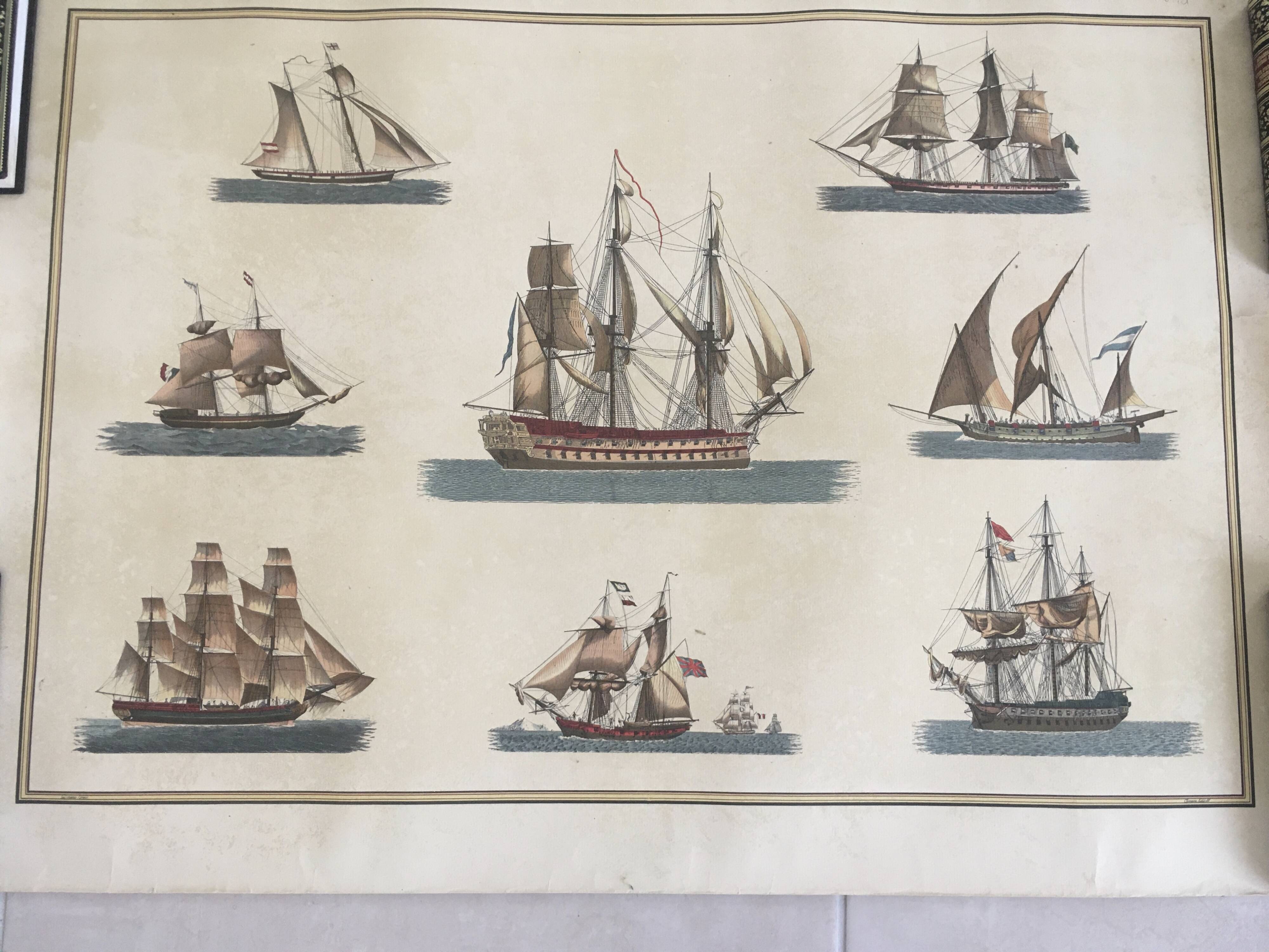 Affiche ancienne maritime.