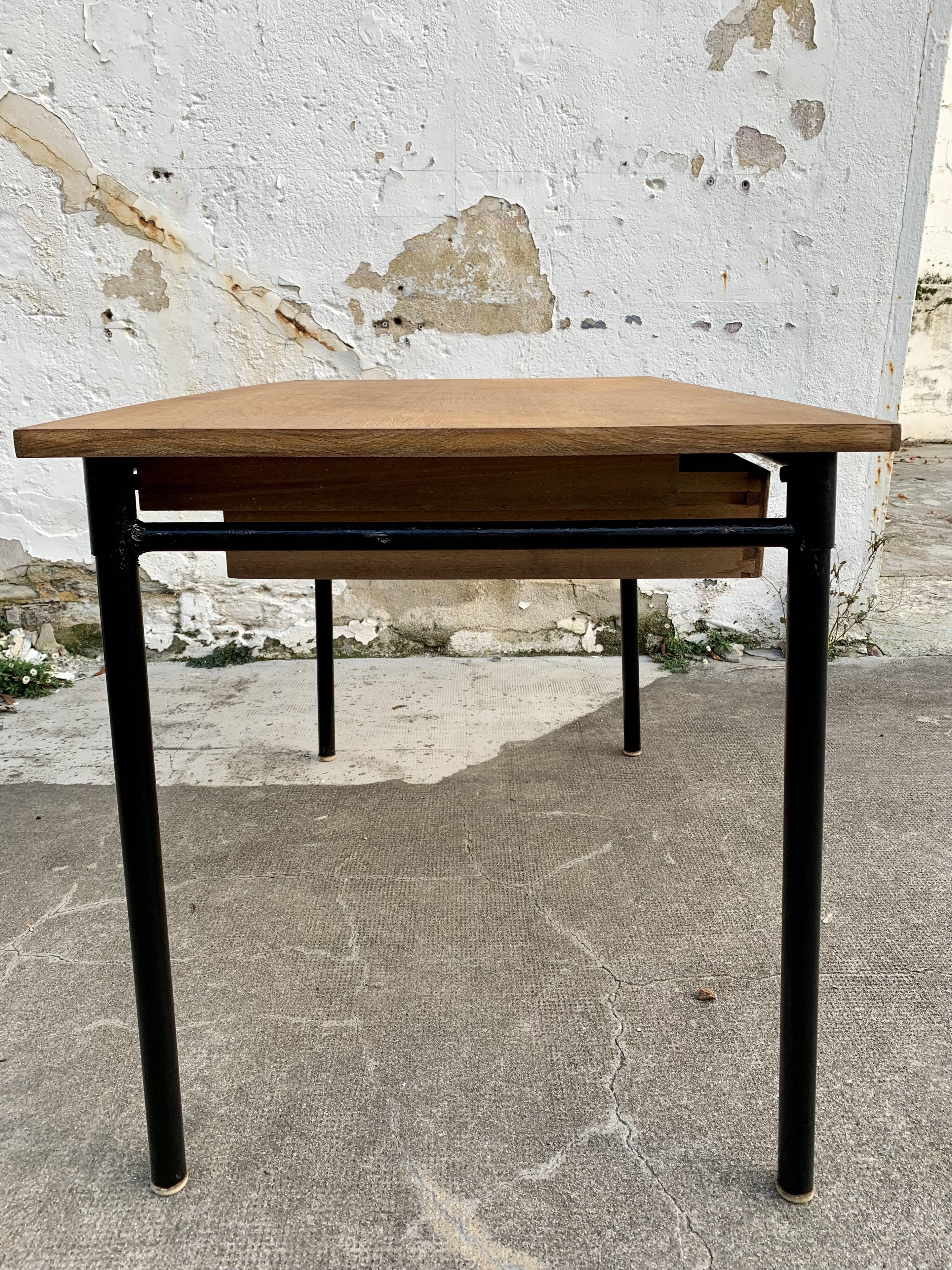 Modernist wood and metal office