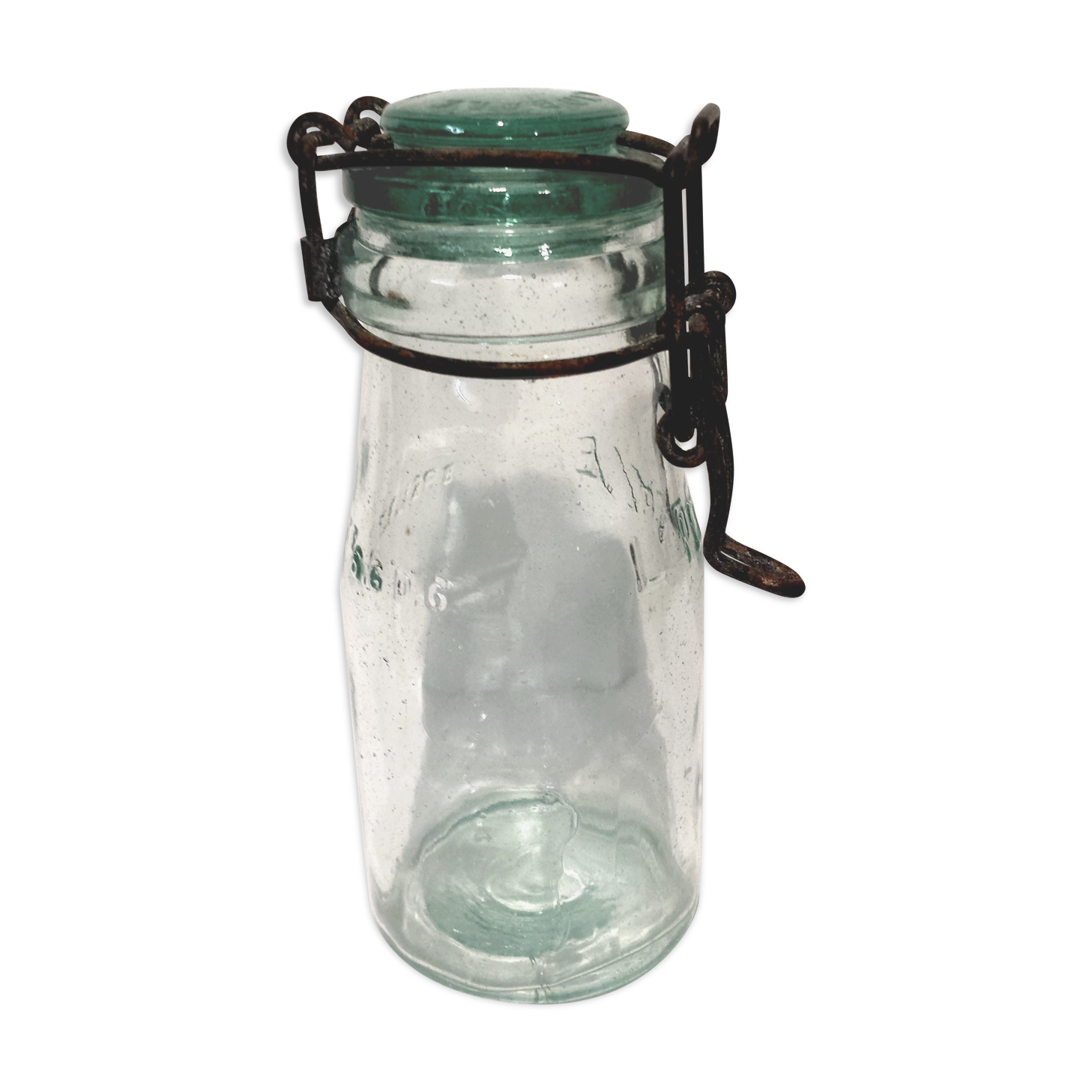 Ideal 25 cl glass jar, engraved glass cap