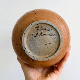 Vase en grès pyrite Bernadette Ver Eecke