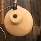 Vintage 60s beige and flexible gold desk lamp 45 cm
