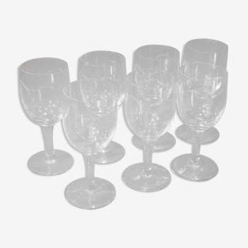 7 engraved glass walking glasses