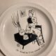 Lot 6 humorous plates by Jean Bellus