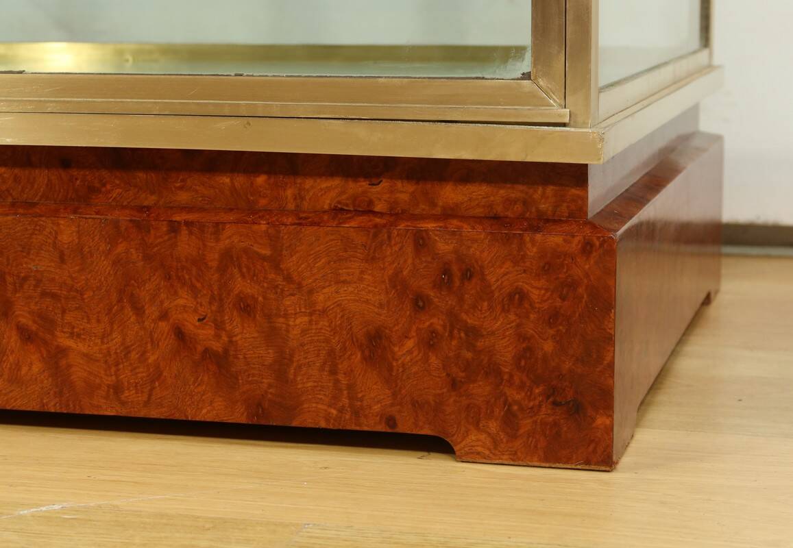Display Cabinet in Brass and Elm – 1950