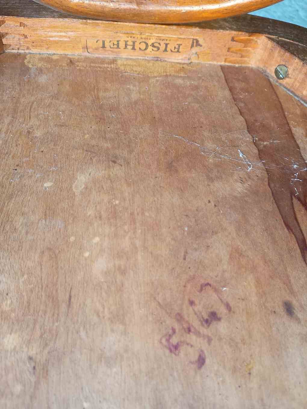 6 antique Fischel bistro chairs
