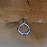 Gold-tinted wooden and stucco rectangular mirror - 1920