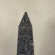 Pair of grey granite obelisks, circa 1980