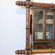 Vintage bamboo style mirror in turned wood 62 x 46 cm