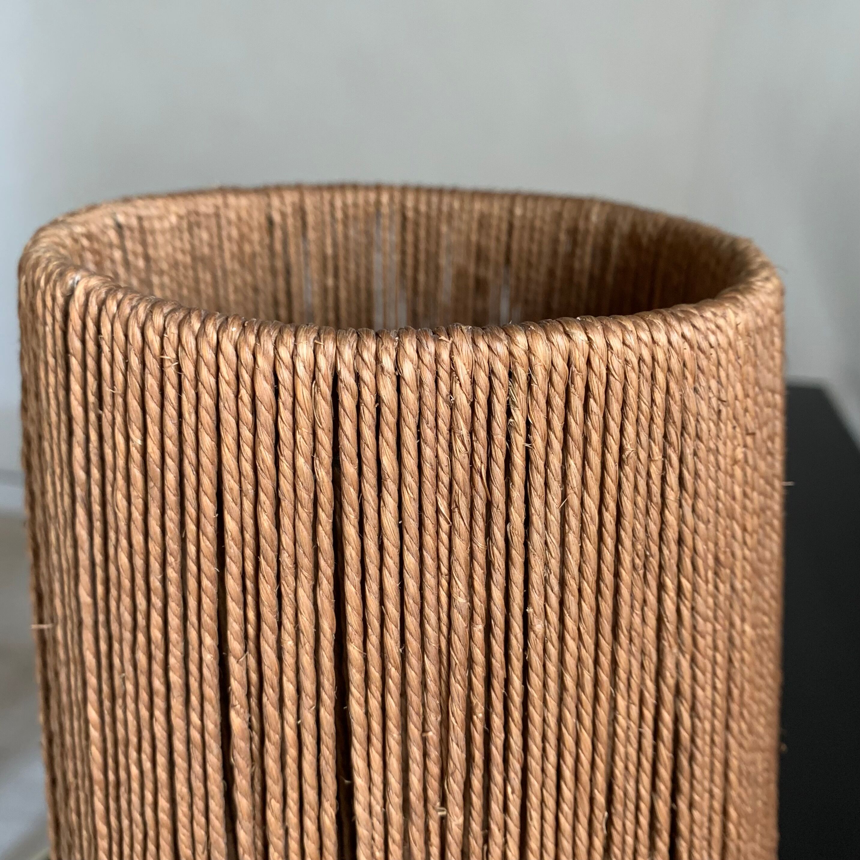 Vintage Danish rope table lamp