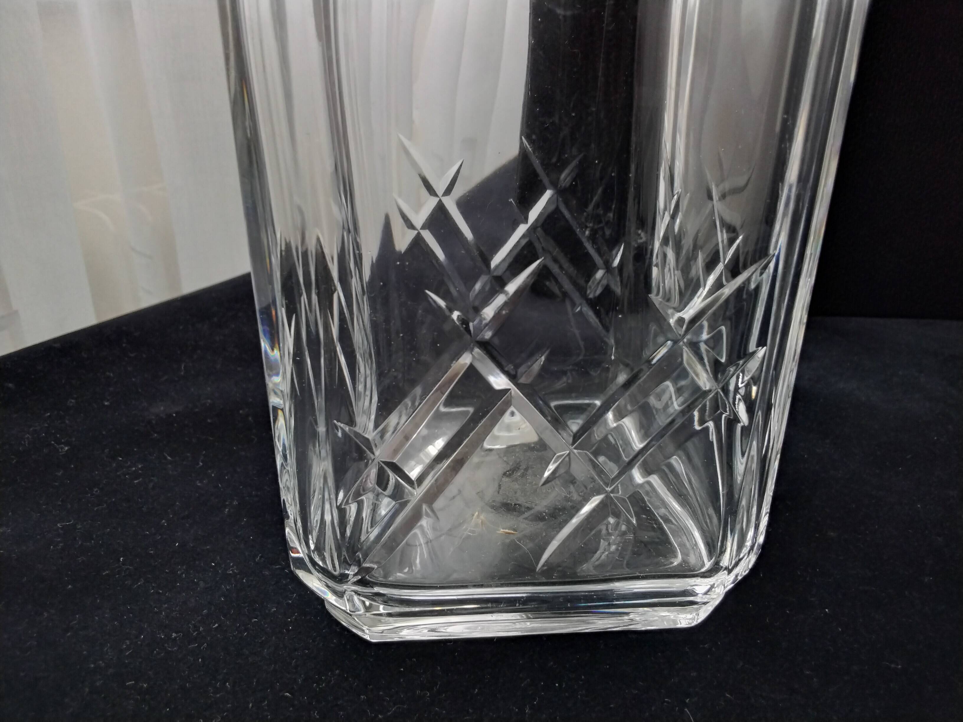 Cut crystal whiskey decanter