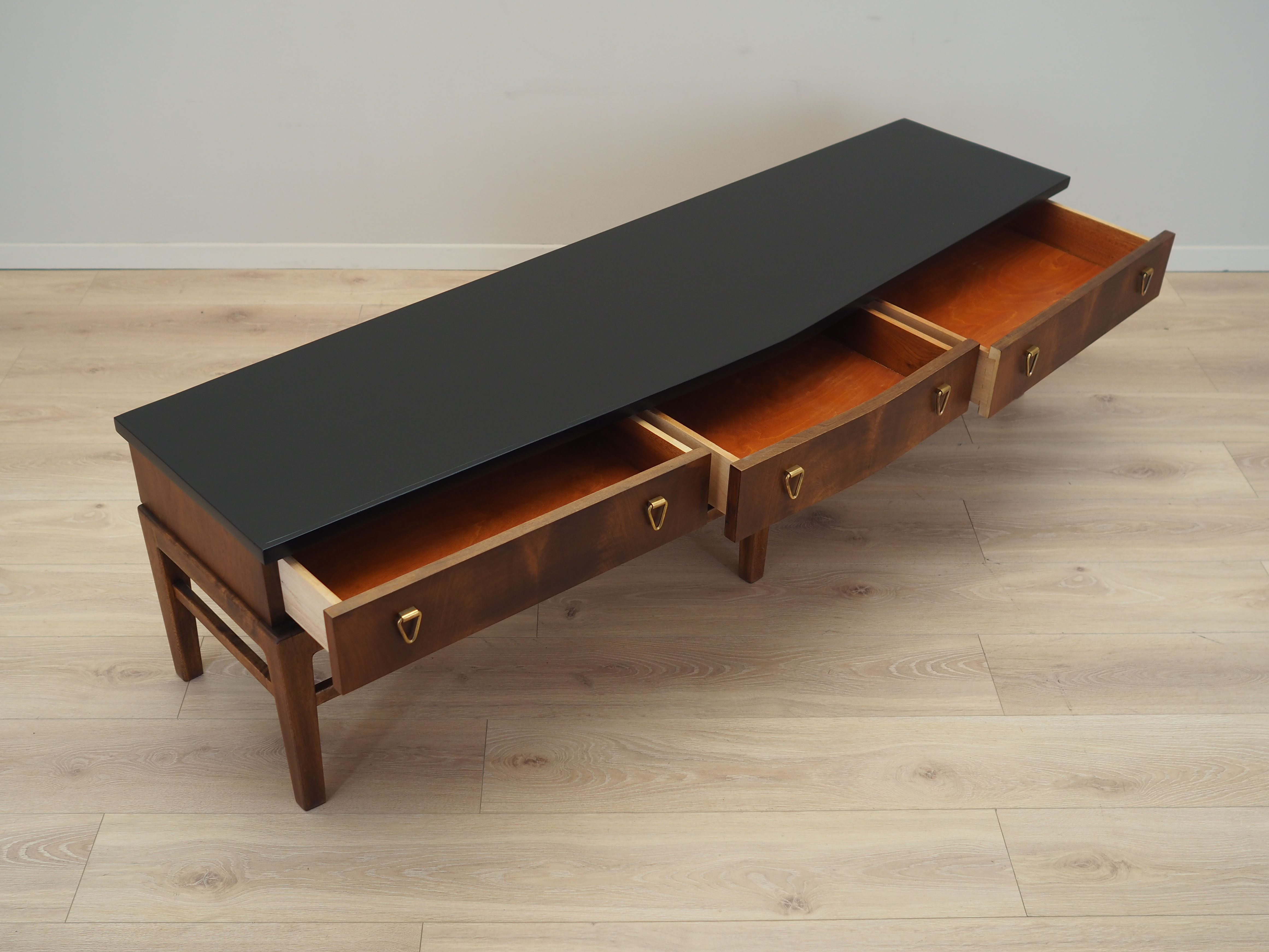 Walnut console, Danish design, 1960s, production Denmark