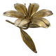 Golden metal lotus flower ashtray