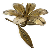 Golden metal lotus flower ashtray