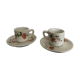 Tasses et sous tasses porcelaine