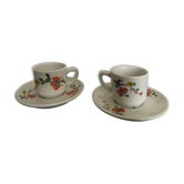 Tasses et sous tasses porcelaine