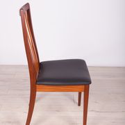 Mid Century Teak & Leather Dining Chairs by Leslie Dandy for G-Plan, 1960
