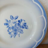 Six digoin Sarreguemines dessert plates